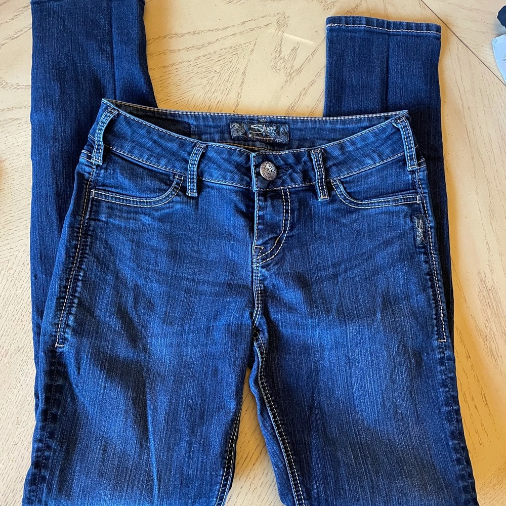 Silver Suki Mid Rise Skinny Jean - Picture 2 of 3